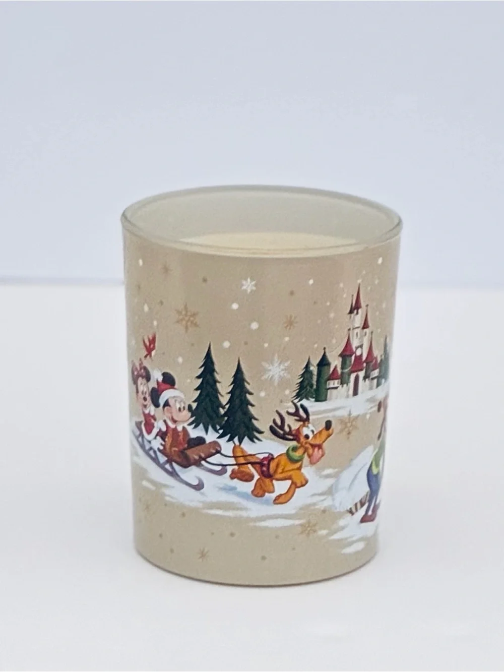 Disney Parks Christmas Mickey & Friends Holiday Light-Up Candle 5”